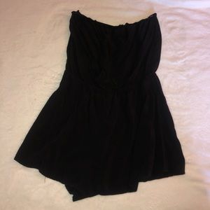 Black sleeveless romper